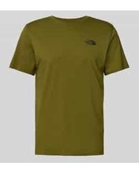 The North Face - T-shirt Met Labelprint - Lyst
