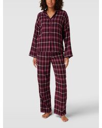Esprit Pyjama Met All-over Motief - Rood