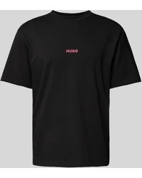 HUGO - T-shirt Met Print Aan De Achterkant - Lyst