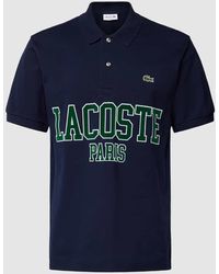 Lacoste - Classic Fit Poloshirt mit Label-Print Modell 'FRENCH ICONICS' - Lyst