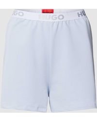 HUGO - Shorts mit elastischem Logo-Bund Modell 'SPORTY' - Lyst
