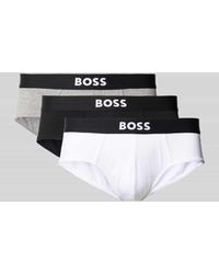 BOSS - Slip mit elastischem Label-Bund im 3er-Pack - Lyst