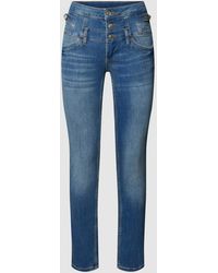 Liu Jo - Skinny Fit Jeans Met Knoopsluiting - Lyst