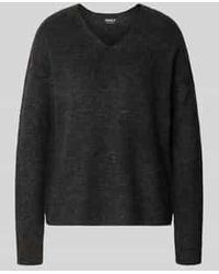 ONLY - Regular Fit Gebreide Pullover Met V-Hals, Model 'Camilla' - Lyst
