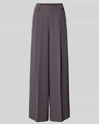 Windsor. - Wide Leg Stoffen Broek Met Bandplooien - Lyst