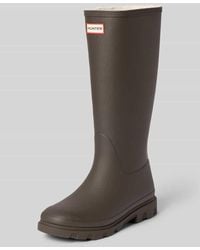 HUNTER - Stiefel mit Label-Patch - Lyst