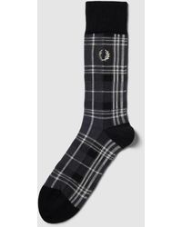 Fred Perry Sokken Met Ruitmotief - Zwart