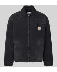 Carhartt - Jeansjacke mit Reißverschluss und Label-Detail Modell 'DETROIT' - Lyst