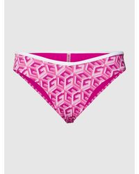 Guess Bikini-Hose mit Allover-Muster Modell 'SPORTY CHIC' - Pink