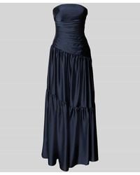 Luxuar - Abendkleid mit Raffungen und Volantsaum - Lyst