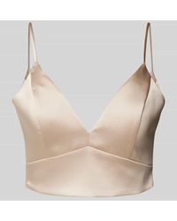 Jake*s - Slim Fit Blusentop mit V-Ausschnitt - Lyst