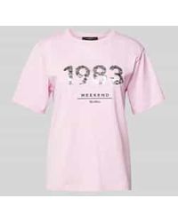 Weekend by Maxmara - T-Shirt Met Ronde Hals, Model 'Cabina' - Lyst