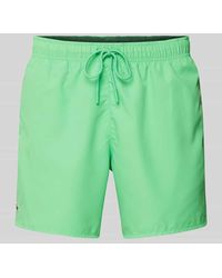 Lacoste - Badehose mit Logo-Patch Modell 'Basic' - Lyst