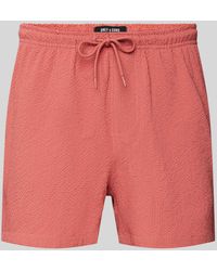 Only & Sons - Regular Fit Badehose mit Strukturmuster Modell 'TED LIFE' - Lyst
