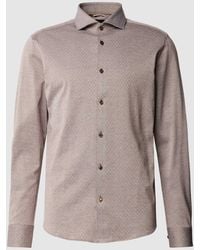 BOSS - Slim Fit Business-Hemd mit Allover-Muster Modell 'Hal' - Lyst