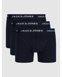 Jack & Jones Comfort Fit Trunks mit Stretch-Anteil im 3er-Pack Modell 'Anthony' - Blau