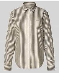 GANT - Regular Fit Overhemdblouse Van Puur Katoen Met Logostitching - Lyst
