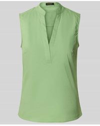 MORE&MORE - Regular Fit Blusenshirt Mit V-Ausschnitt - Lyst