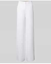 Max Mara - Straight Leg Stoffen Broek Met Steekzakken - Lyst