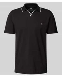 Christian Berg Men - Regular Fit Poloshirt Met Logostitching En Polokraag - Lyst