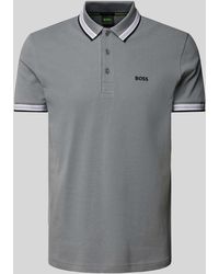 BOSS - Regular Fit Poloshirt Met Labelstitching - Lyst