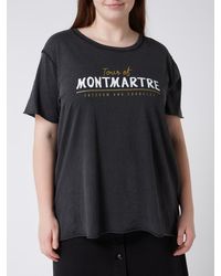 Only Carmakoma PLUS SIZE T-Shirt mit Print Modell 'Miko' - Schwarz