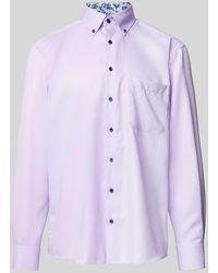 Eterna - Comfort Fit Zakelijk Overhemd Met Button-downkraag - Lyst