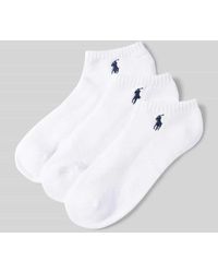 Polo Ralph Lauren - Sneakersocken mit Label-Detail im 3er-Pack - Lyst
