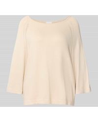 Comma, - Strickpullover mit Rundhalsausschnitt - Lyst