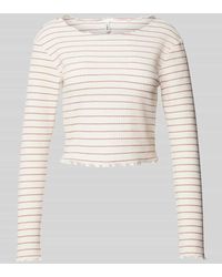 ONLY - Slim Fit Crop Top aus Baumwoll-Mix mit Waffel-Struktur Modell 'ANITS' - Lyst