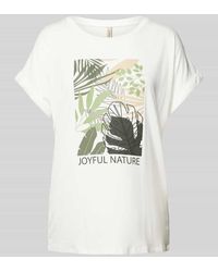 Soya Concept - T-Shirt mit floralem Print Modell 'MARICA' - Lyst
