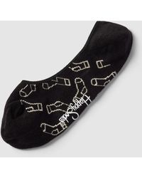 Happy Socks Füßlinge mit Motiv-Print Modell 'Socks' - Schwarz