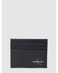 Calvin Klein Kartenetui mit Label-Print - Schwarz