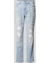 Marc Cain - Relaxed Fit Jeans Met Siergarnering - Lyst