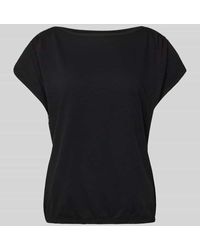 S.oliver - T-Shirt in unifarbenem Design - Lyst