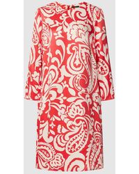 Ouí - Knielanges Kleid aus Viskose mit Allover-Muster - Lyst