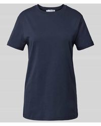 SELECTED - T-Shirt in Melange-Optik mit Rundhalsausschnitt - Lyst