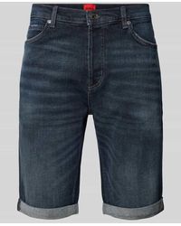HUGO - Tapered Fit Jeansshorts im 5-Pocket-Design Modell '634' - Lyst