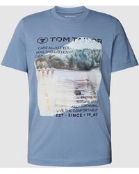 Tom Tailor - T-shirt Met Statementprint - Lyst