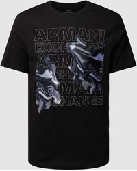 Armani Exchange - T-Shirt mit Label-Motiv-Print Modell 'Watercapsule' - Lyst