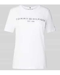 Tommy Hilfiger - Regular Fit T-Shirt Van Puur Katoen - Lyst