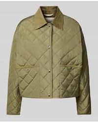 Marc O' Polo - Boxy Fit Gewatteerd Jack Met Corduroy Kraag - Lyst