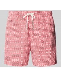 Tommy Hilfiger - Regular Fit Badehose mit Tunnelzug - Lyst