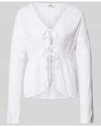 ONLY - Regular Fit Blouse Met Lange Mouwen Van Pure Viscose Model 'Safi Chiara' - Lyst