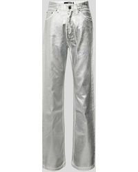 ROTATE BIRGER CHRISTENSEN - Straight Fit Jeans mit Knopfverschluss - Lyst