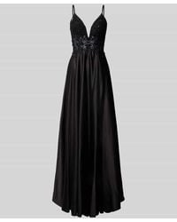 Luxuar - Abendkleid mit Herz-Ausschnitt und Strasssteinbesatz - Lyst