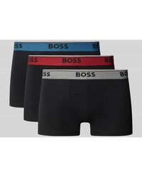 BOSS - Regular Fit Trunks aus Baumwoll-Mix im 3er-Pack - Lyst