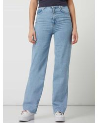 Review - Wide Leg High Rise Jeans mit Stretch-Anteil - Lyst