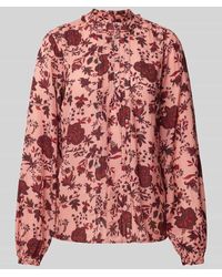 Pepe Jeans - Blusenshirt mit kurzer Knopfleiste Modell 'BELLA' - Lyst