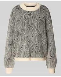 Pieces - Comfort Fit Gebreide Pullover Met Wol, Model 'Jenna' - Lyst